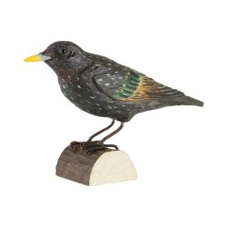 DecoBird Étourneau Sansonnet - Statuette en bois