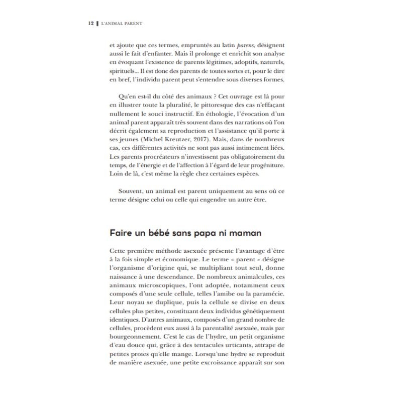 L'animal parent - 11 spécialistes racontent la parentalité chez les animaux L'animal parent - 11 spécialistes racontent la parentalité chez les animaux