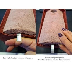 Nichoir 32 mm en béton de bois - Toit conique - Schwegler (2M FG - 111/5) Nichoir 32 mm en béton de bois - Toit conique - Schwegler (2M FG - 111/5)