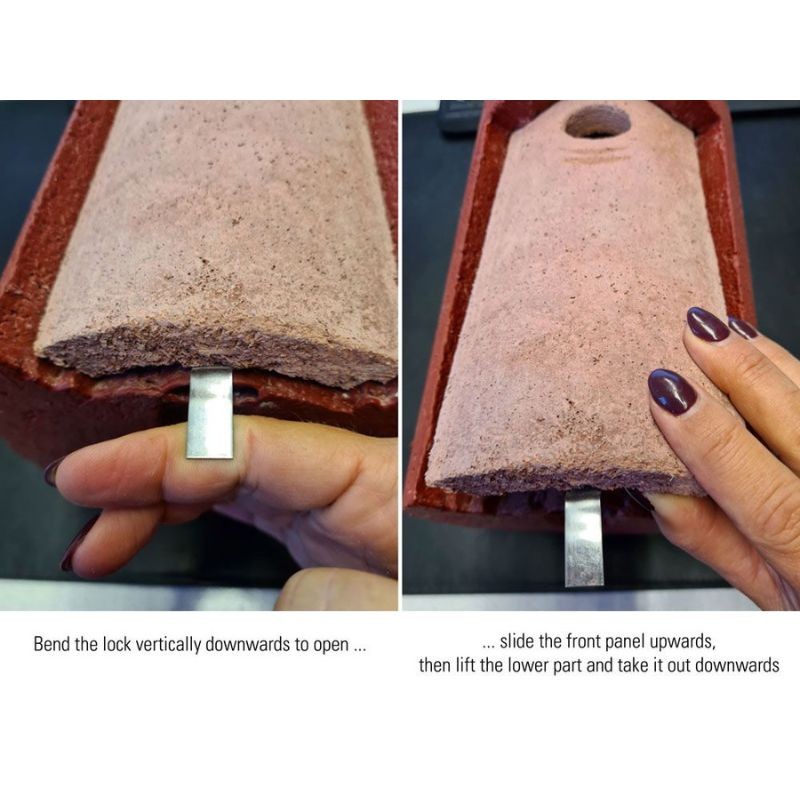 Nichoir 32 mm en béton de bois - Toit conique - Schwegler (2M FG - 111/5) Nichoir 32 mm en béton de bois - Toit conique - Schwegler (2M FG - 111/5)