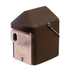 Nichoir protégé contre prédateurs - Trou d'envol ovale (30x45mm) - Schwegler (2GR - 218/1)