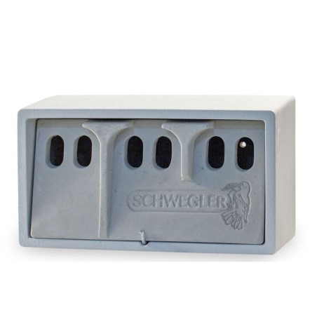 Nichoir à moineaux - Triple - Béton de bois - Schwegler (1SP - 590/8)