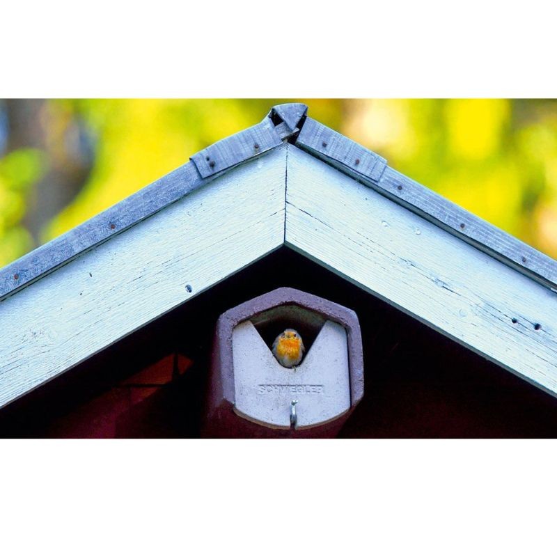 Nichoir semi-ouvert pour Rouge-gorge, Rouge-queue, ... - Schwegler (2HW - 157/3)