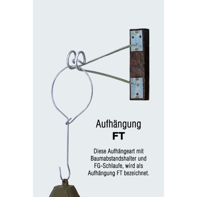 Nichoir à trou ovale en béton de bois - Toit conique - Schwegler (2M FG - 117/7)