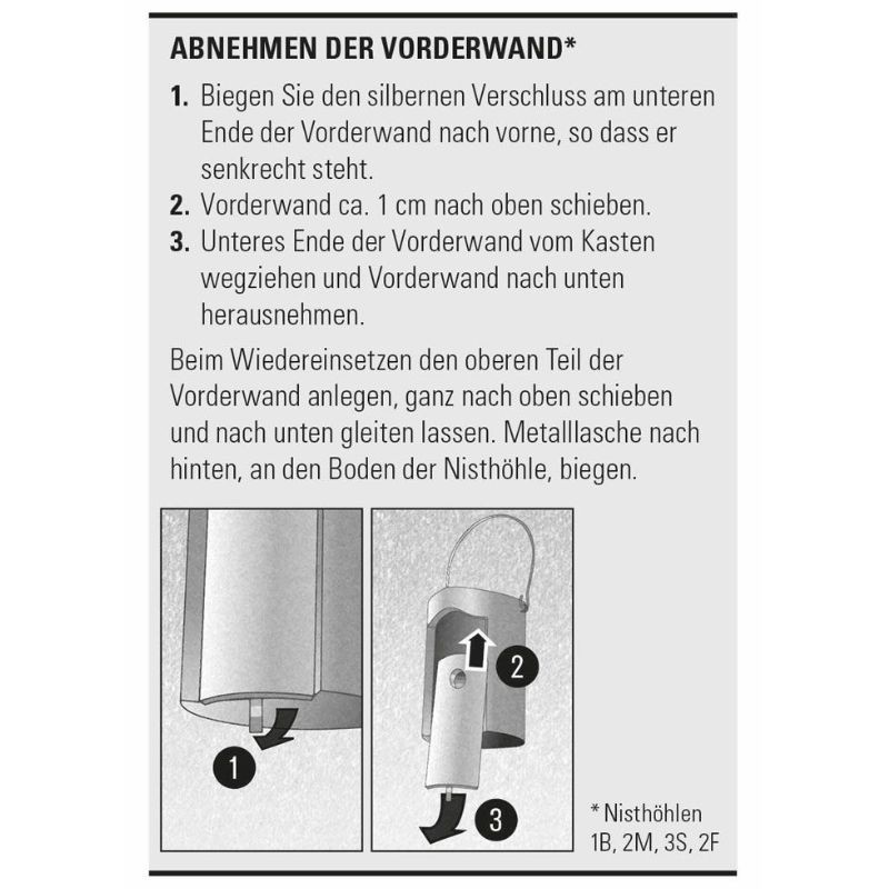 Nichoir à trou ovale en béton de bois - Toit conique - Schwegler (2M FG - 117/7)