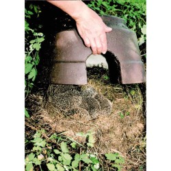 Abri pour hérissons avec sol isolant en béton de bois - Schwegler (390/4)