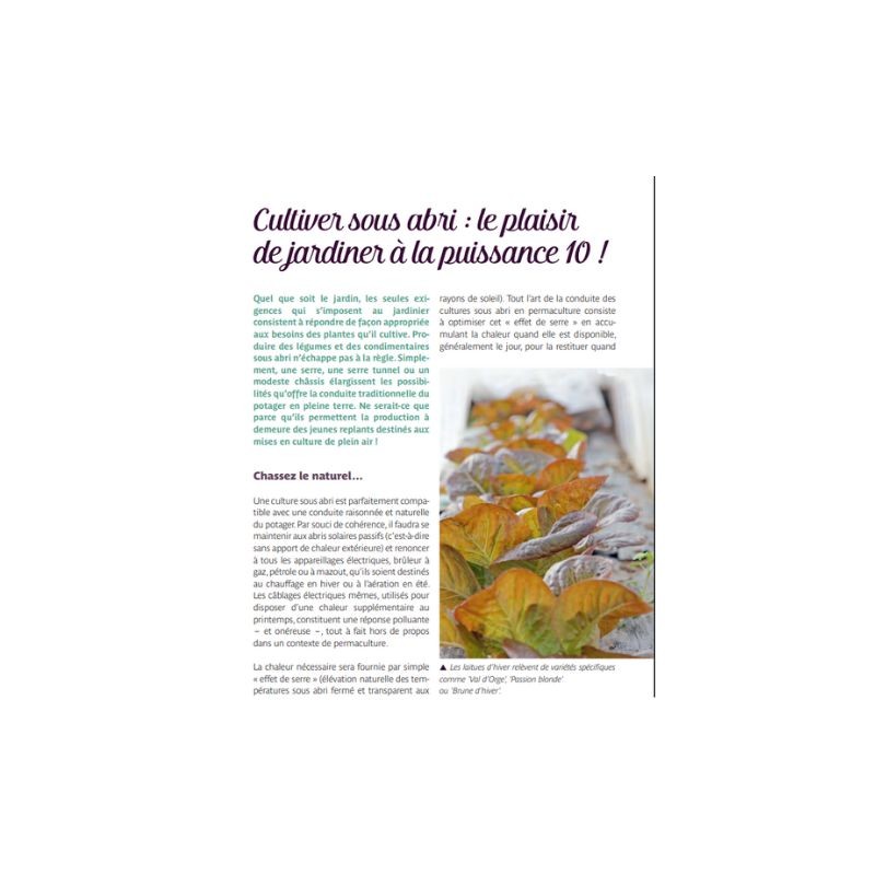 Serres, tunnels & châssis en permaculture - Pour des récoltes toute l'année