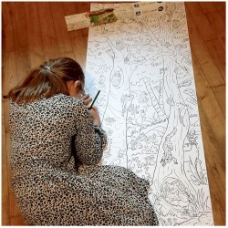 Frise de coloriage "L'arbre de la biodiversité" - Un coloriage géant pour les enfants !