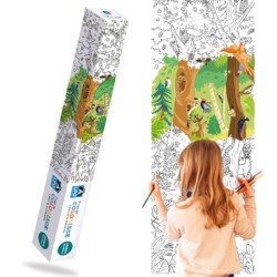 Frise de coloriage "L'arbre de la biodiversité" - Un coloriage géant pour les enfants !