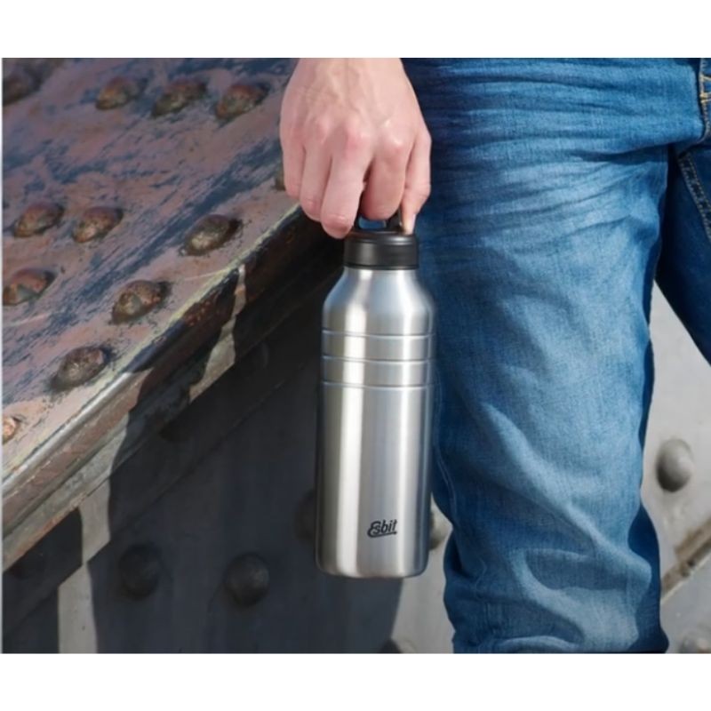 Gourde isotherme Esbit "Majoris" - 1L - Aubergine/Argent/Vert pomme/Bleu polair