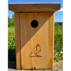 Nichoir LRBPO 32mm - Bois Sapin Rouge/Toit lasure naturelle clair