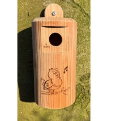Nichoir "Happy Birds" 28 mm pour petites mésanges  – Bois de mélèze - Europlay
