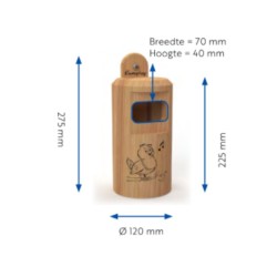 Nichoir "Happy Birds" semi-ouvert – Bois - Europlay