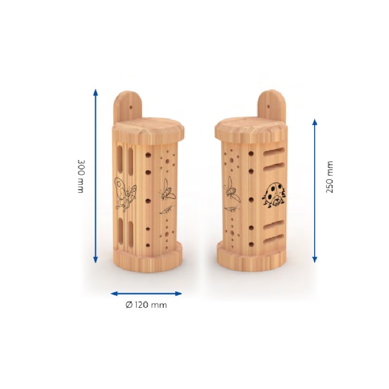 Abri à insectes "Happy Insects" – Bois de mélèze - Europlay Abri à insectes "Happy Insects" – Bois de mélèze - Europlay