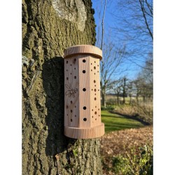 Abri à abeilles solitaires "Happy Bees" – Bois de Mélèze - Europlay Abri à abeilles solitaires "Happy Bees" – Bois de Mélèze - Europlay