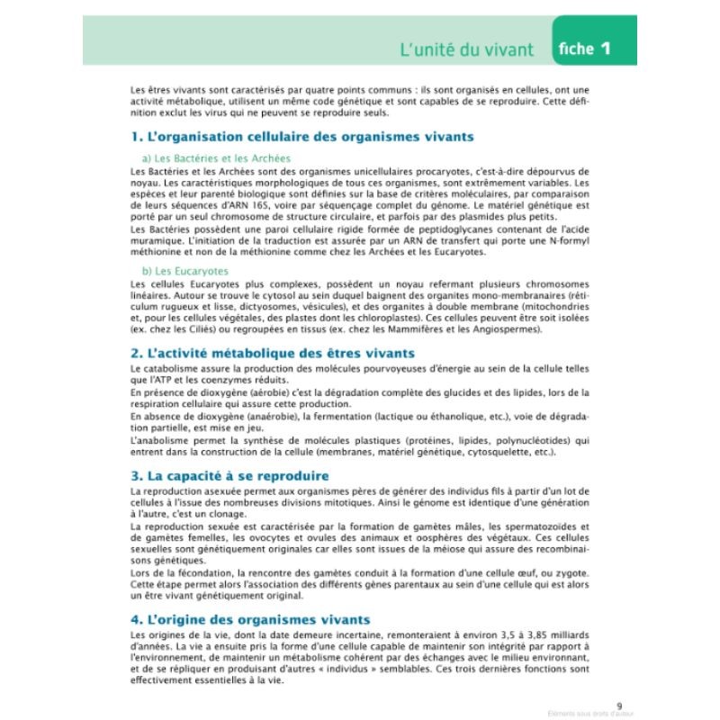 Atlas du vivant - Caractéristiques, évolution, classification - 2ème édition