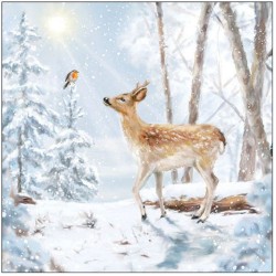 Serviettes "Rencontre en hiver" - Table