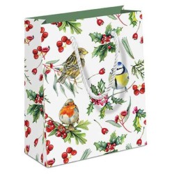 Sac cadeau "Oiseaux en hiver"