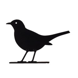 Silhouette Merle Noir