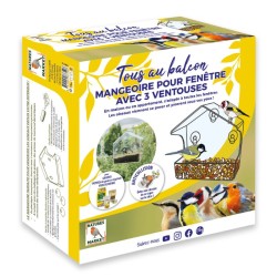 Mangeoire "Tous au balcon" - Pour graines Mangeoire "Tous au balcon" - Pour graines