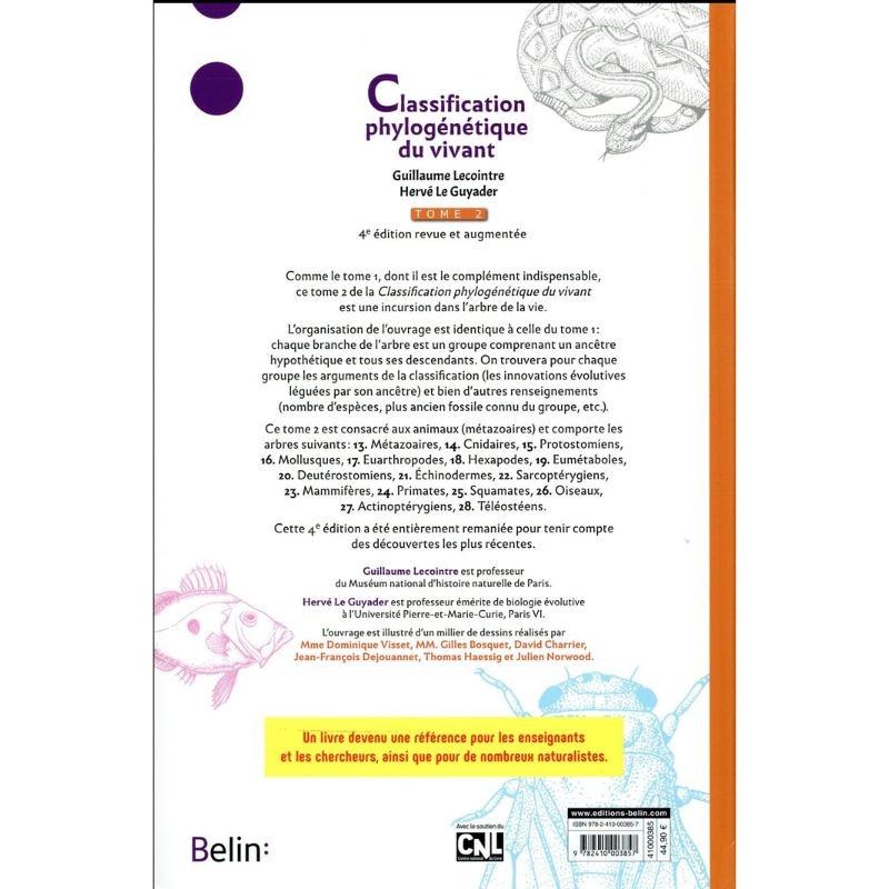 La classification phylogénétique du vivant - Tome 2