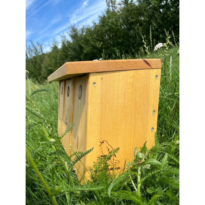 Nichoir à moineaux LRBPO - Triple - Bois