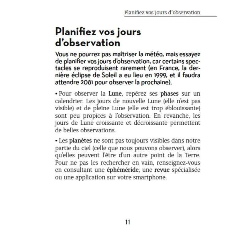 Observer le ciel - À l' oeil nu et aux jumelles