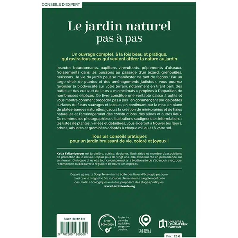 Le jardin naturel pas à pas - Accueillir la biodiversité