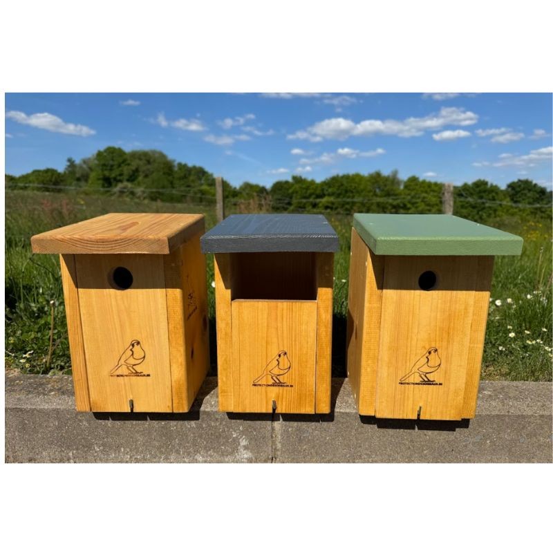 Nichoir LRBPO semi-ouvert - Toit lasure naturelle grise