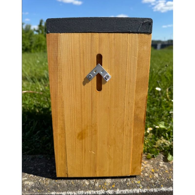 Nichoir LRBPO semi-ouvert - Toit lasure naturelle grise