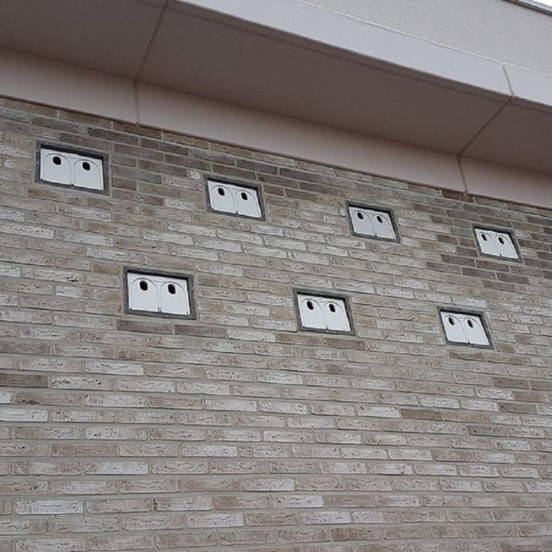 Nichoir à moineaux IB MU 08 - Double - Béton de bois