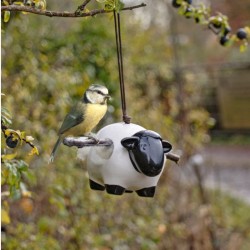 Mouton en céramique suspendu « Woolie » avec laine de nidification