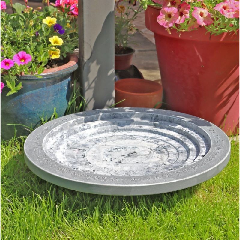 Abreuvoir Shenstone gris effet marbre Abreuvoir Shenstone gris effet marbre