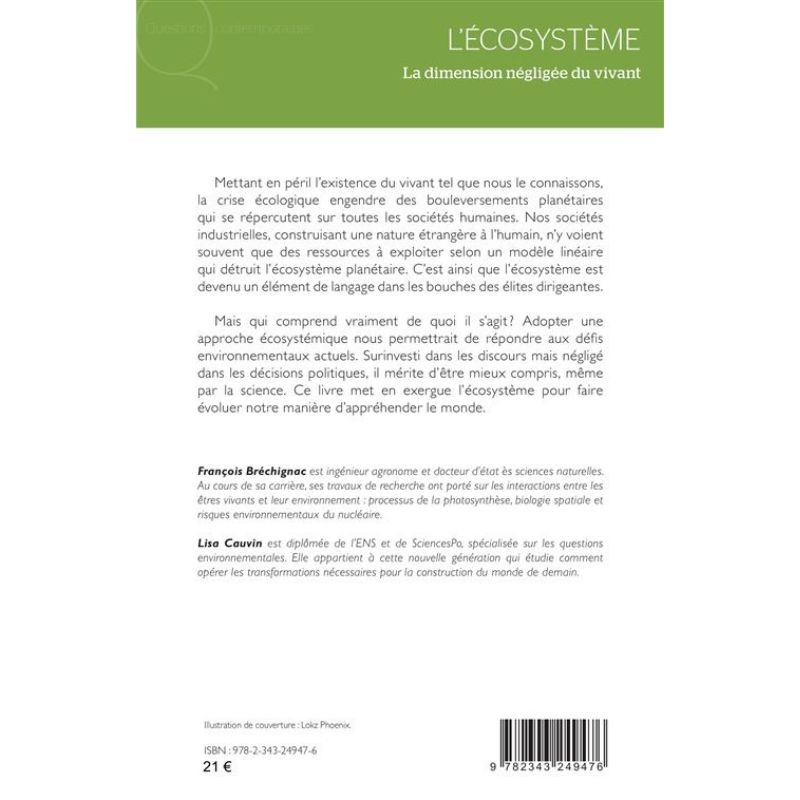 L'écosystème - La dimension négligée du vivant L'écosystème - La dimension négligée du vivant