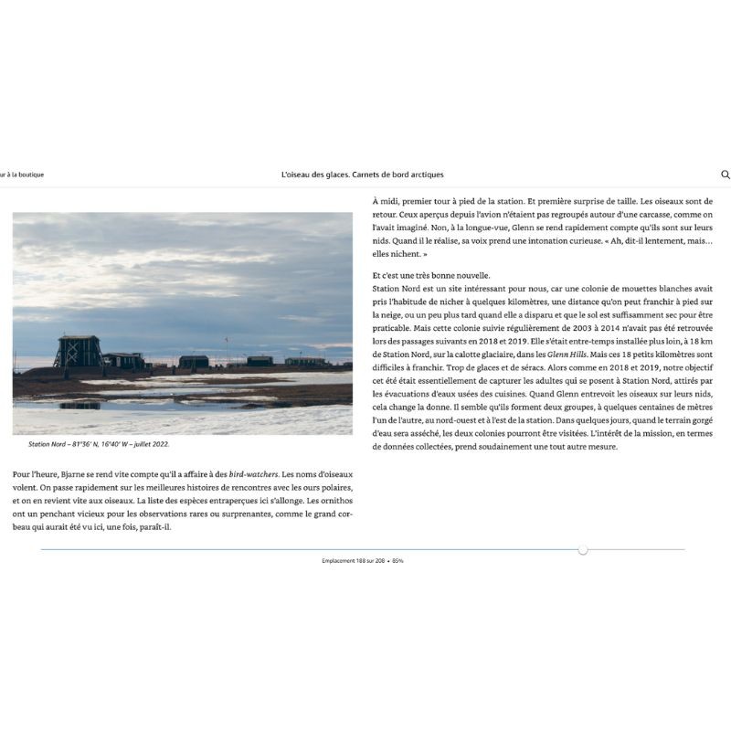 L'oiseau des glaces - Carnets de bord arctiques L'oiseau des glaces - Carnets de bord arctiques