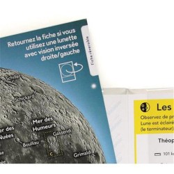Carte de la Lune - Pour repérer facilement les principaux cratères, mers et curiosités lunaires