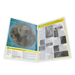 Carte de la Lune - Pour repérer facilement les principaux cratères, mers et curiosités lunaires