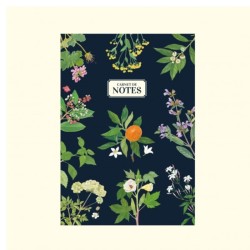 Carnet de notes A5 - Plantes - bleu ou beige