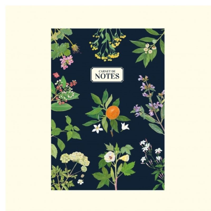 Carnet de notes A5 - Plantes - bleu ou beige