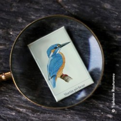 Magnet illustré - Martin pêcheur - 5,5x8cm