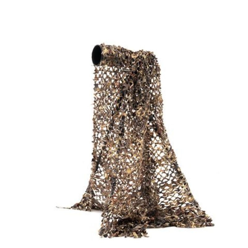 Filet de camouflage 3D feuilles Forêt - Buteo Photo Gear 1,5 x 3 m - Neige/Roseaux/Vert