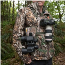 Cotton Carrier - Harnais CCS G3 CAMO pour jumelles et appareil photo – Camouflage ou Gris