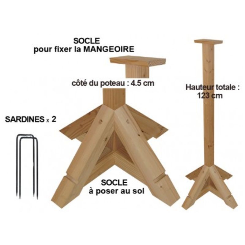 Mangeoire sur pied "Pic Nic" - Eco Ressource (NM510ER+NM515)
