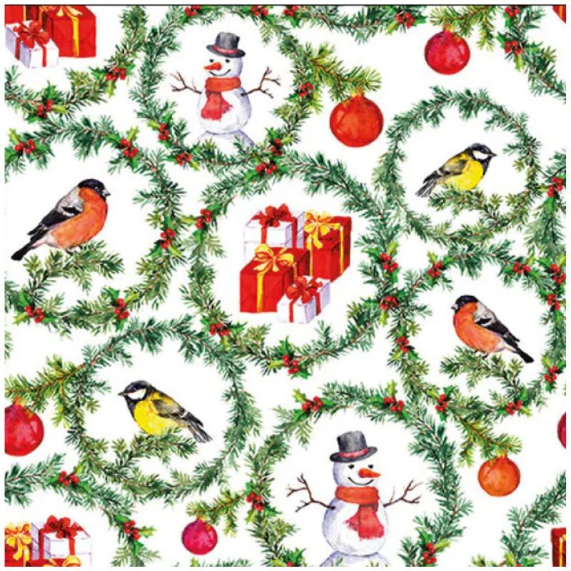 Serviettes "branches de pin" - Table