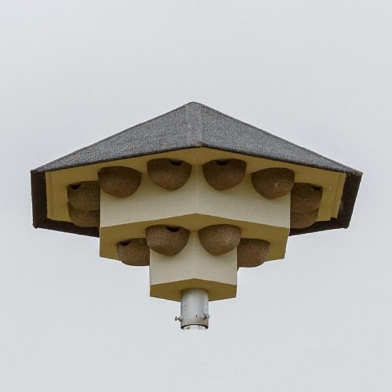 Tour à hirondelles de fenêtre montée sur poteau (complète) - HT HZ 01