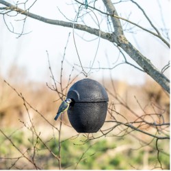 Nichoir Malaga 28mm - Béton de bois - Vert ou Noir