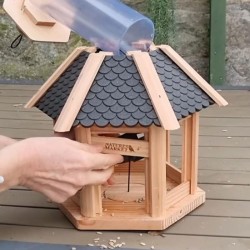 Mangeoire "Gazebo Junior" - Eco Ressource - Toit vert/rouge ou noir