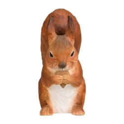 DecoBird Écureuil roux - Statuette en bois