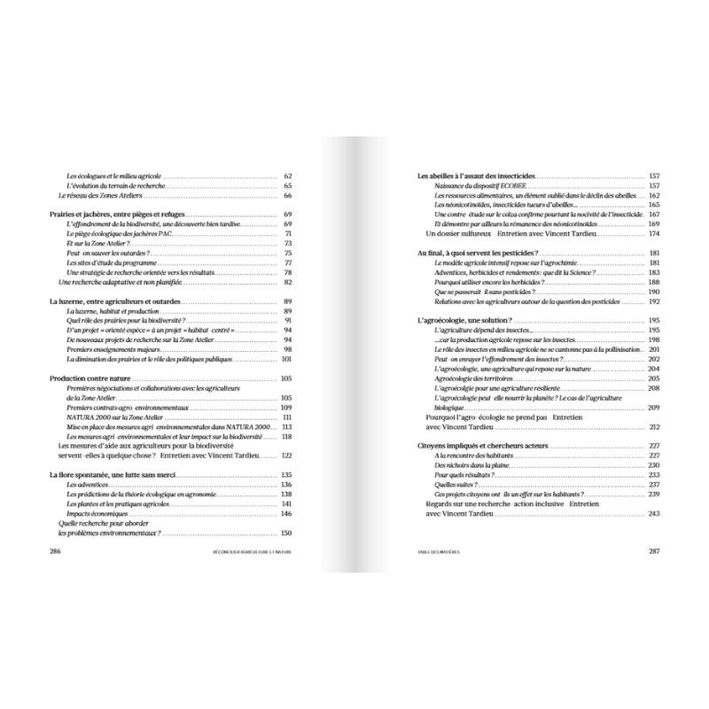 Réconcilier nature et agriculture - Champs de recherche