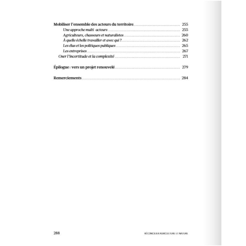 Réconcilier nature et agriculture - Champs de recherche